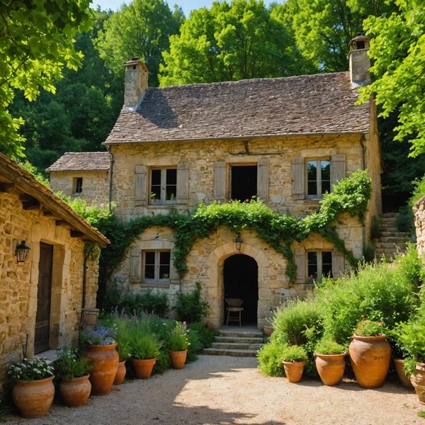 Peut-on louer une maison de vacances en Dordogne avec des ateliers de poterie et des visites de grottes préhistoriques?